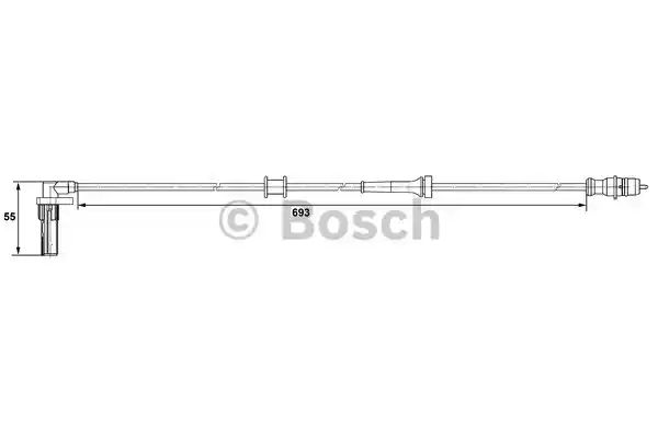 Датчик частоты вращения колеса BOSCH 0265007531