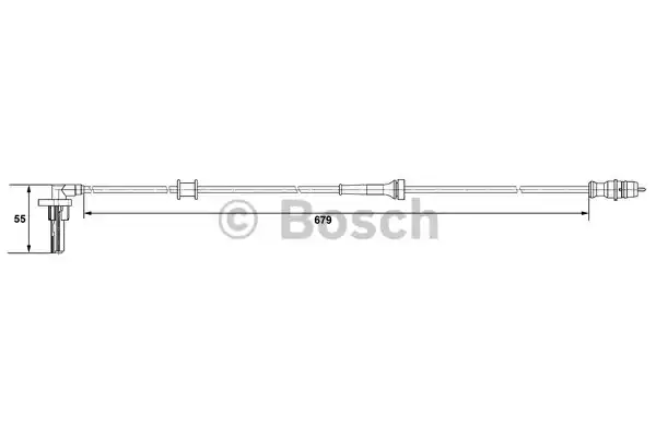 Датчик частоты вращения колеса BOSCH 0265007533