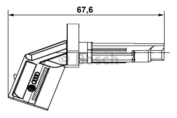 0265007930 BOSCH Датчик частоты вращения колеса