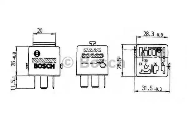 Реле BOSCH 0332019456