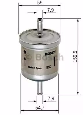 0450905969 BOSCH Фильтр топливный