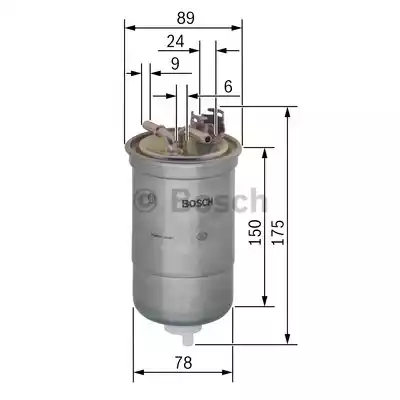 0450906267 BOSCH Фильтр топливный