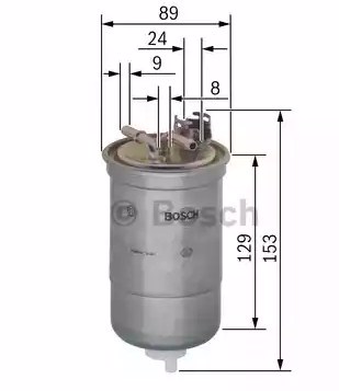 0450906334 BOSCH Фильтр топливный