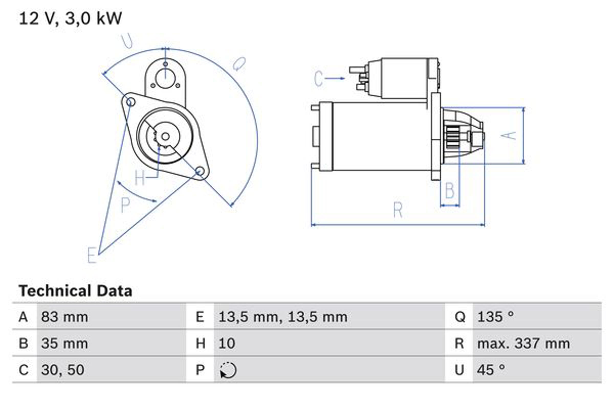 Стартер BOSCH 0986012420