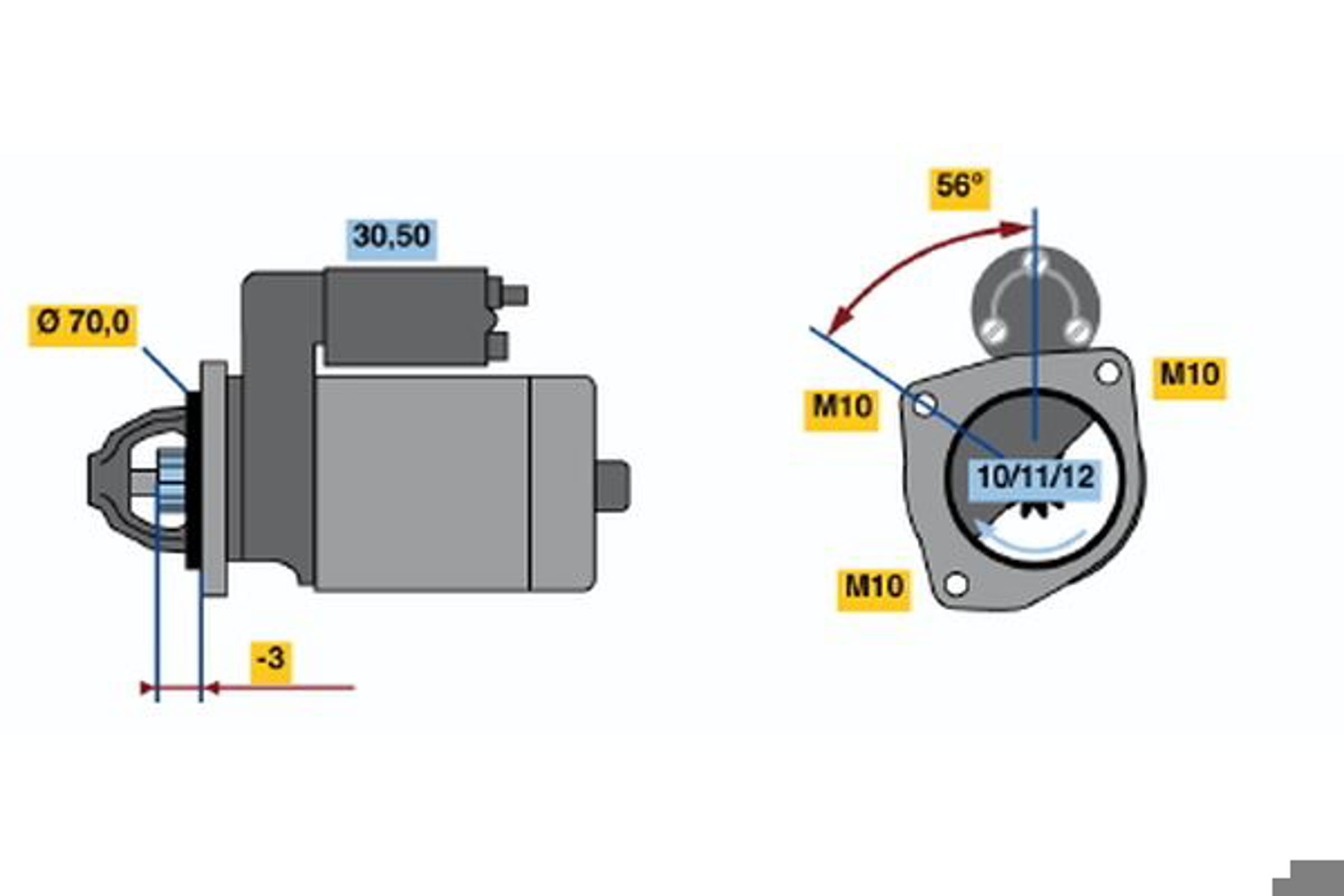 Стартер BOSCH 0986016141