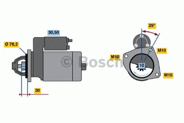 Стартер BOSCH 0 986 017 060