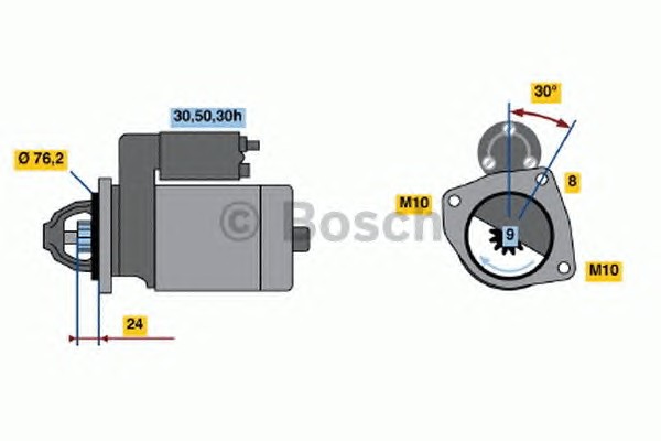 0 986 017 110 BOSCH Стартер