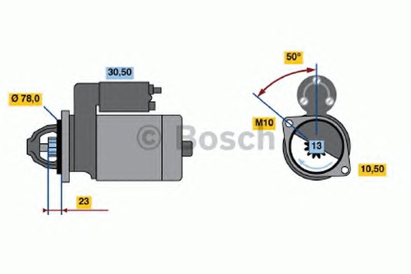 Стартер BOSCH 0986019361