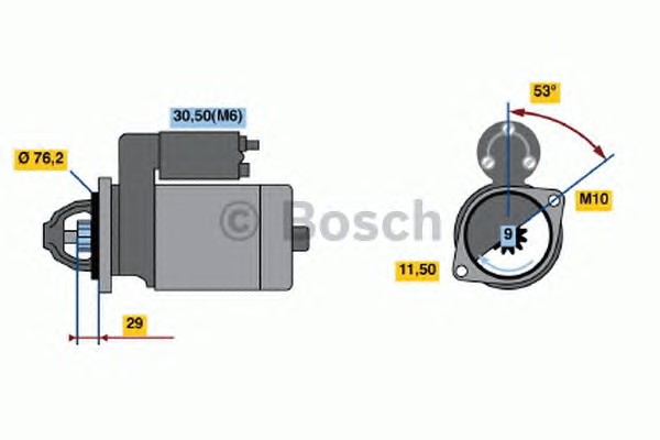 Стартер BOSCH 0986020890