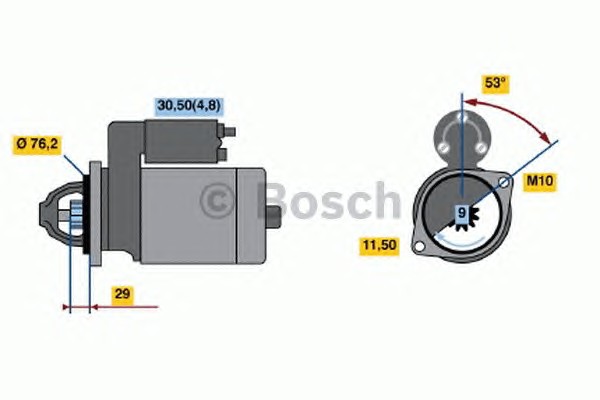 Стартер BOSCH 0 986 021 500