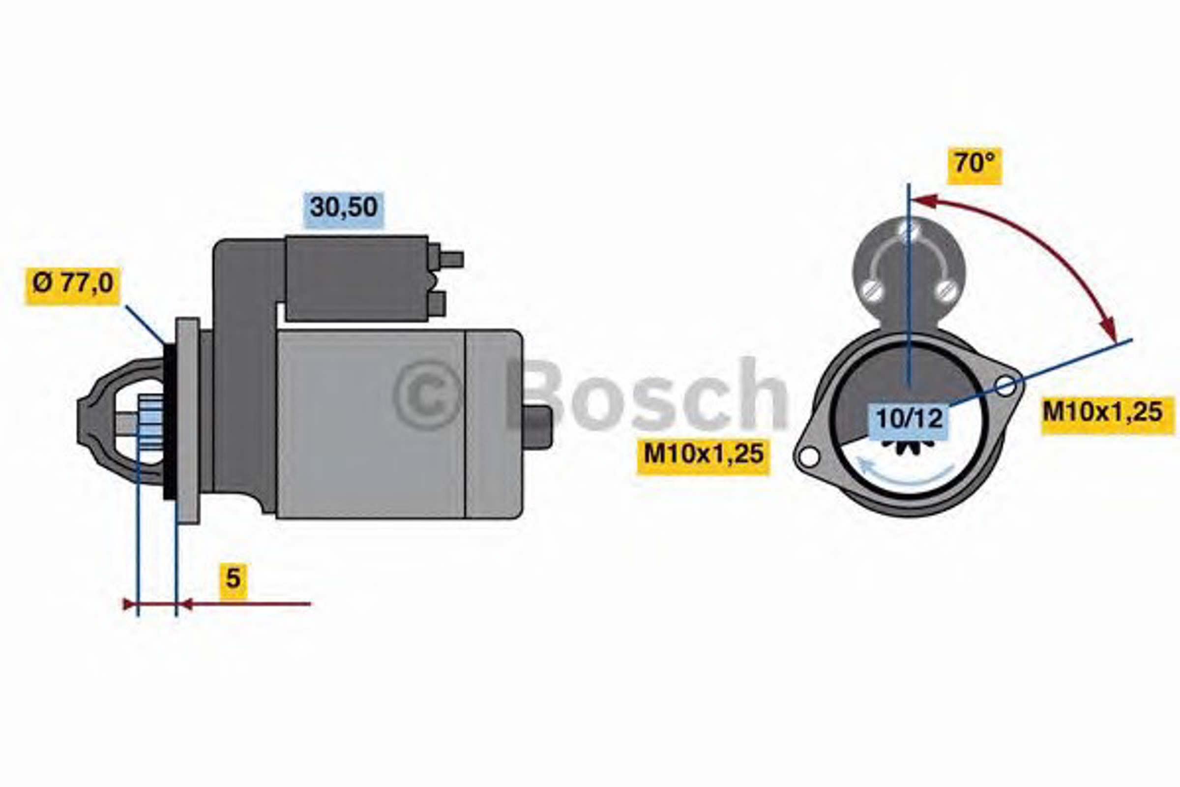 Стартер BOSCH 0986022720