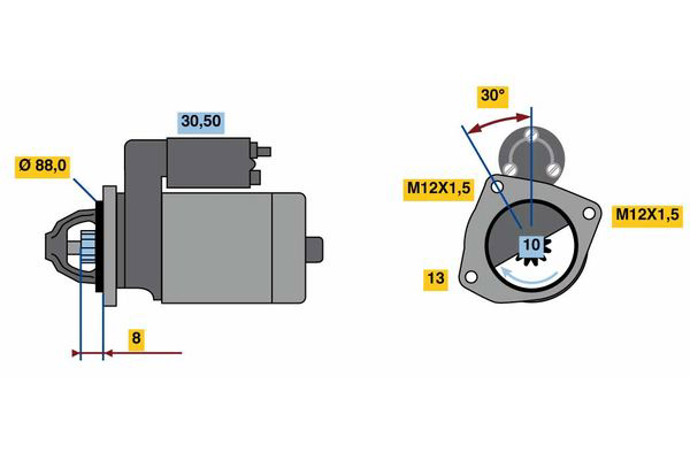 Стартер BOSCH 0986023900