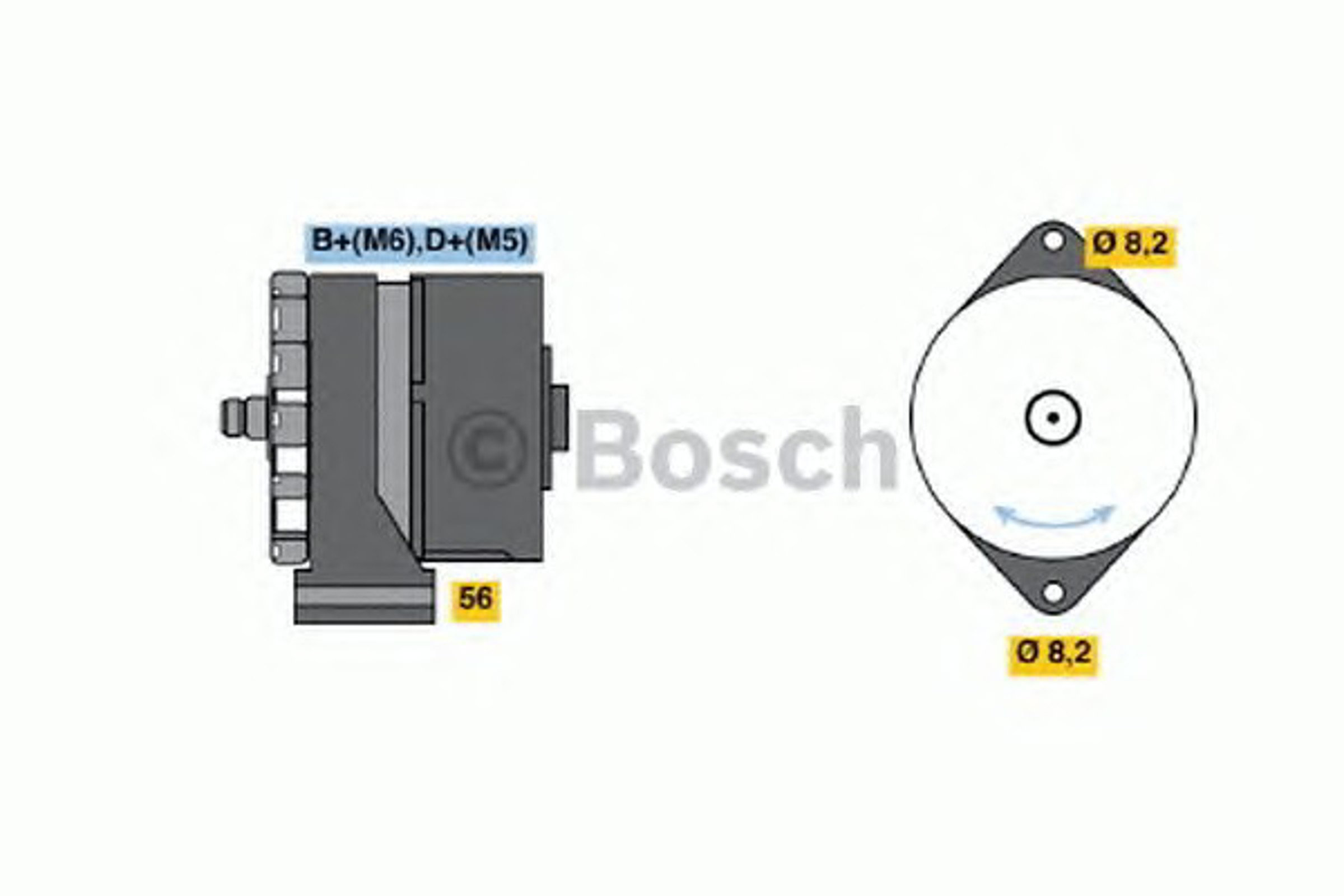 Генератор BOSCH 0986030110
