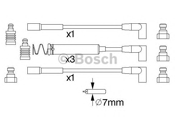 Комплект проводов зажигания BOSCH 0986356723