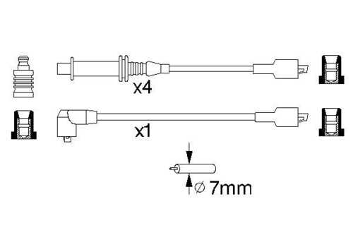 Провода зажигания BOSCH 0986356769