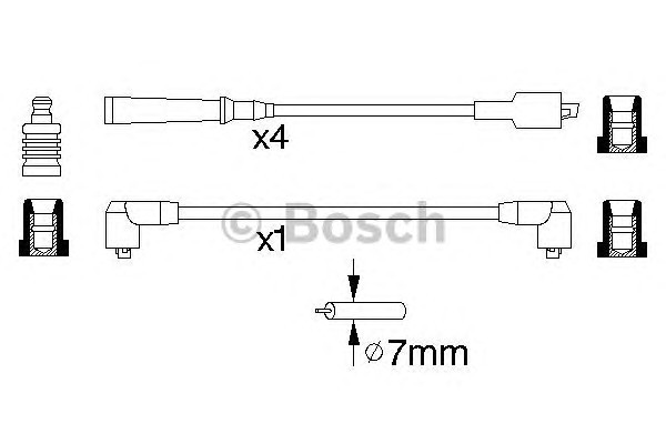 Комплект проводов зажигания BOSCH 0986356773