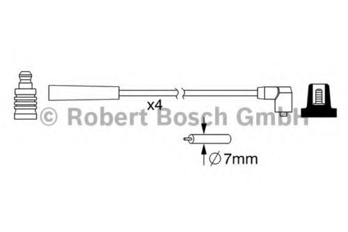 Фото 1 0986357098 BOSCH Комплект проводов зажигания