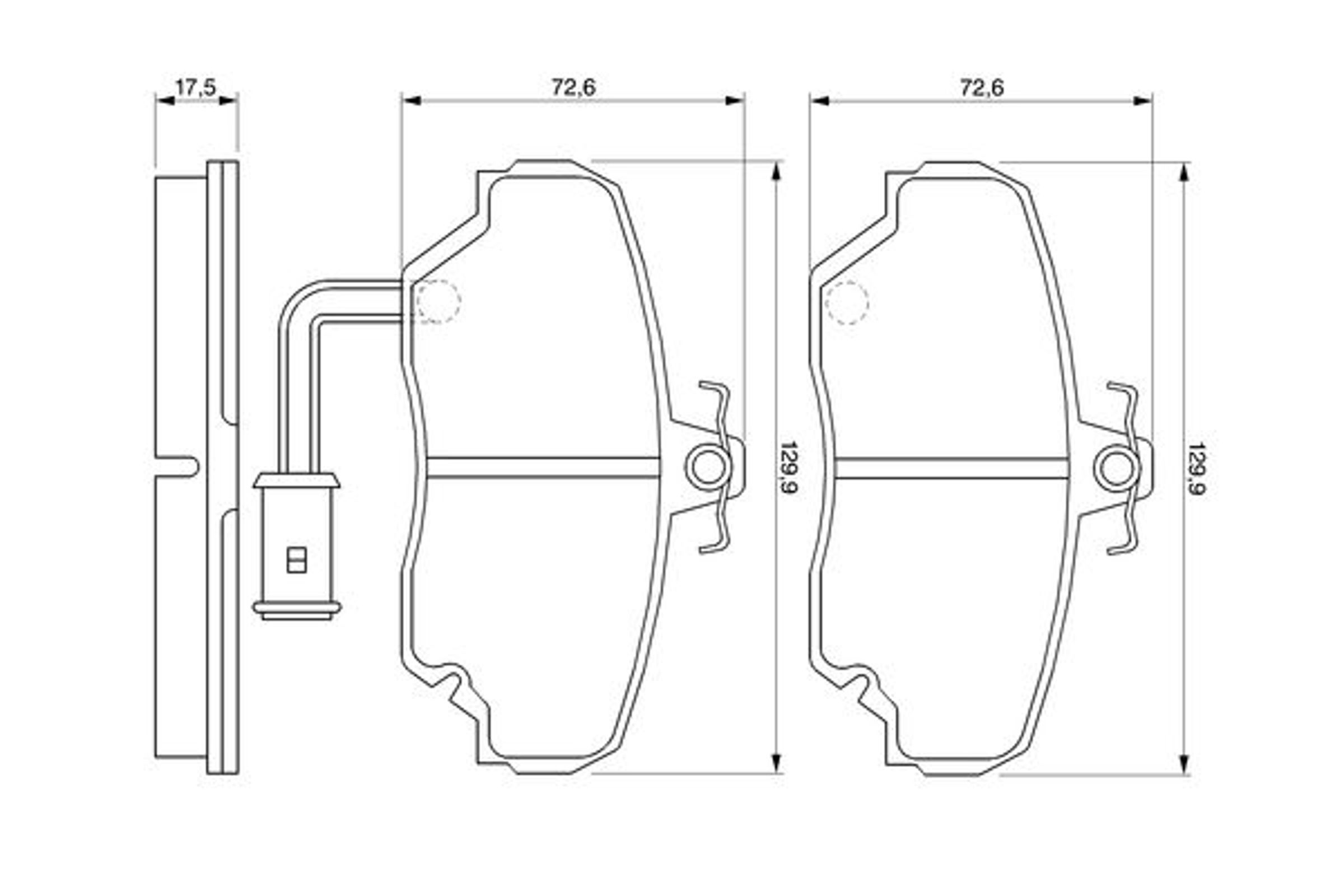 Колодки тормозные дисковые BOSCH 0986424012