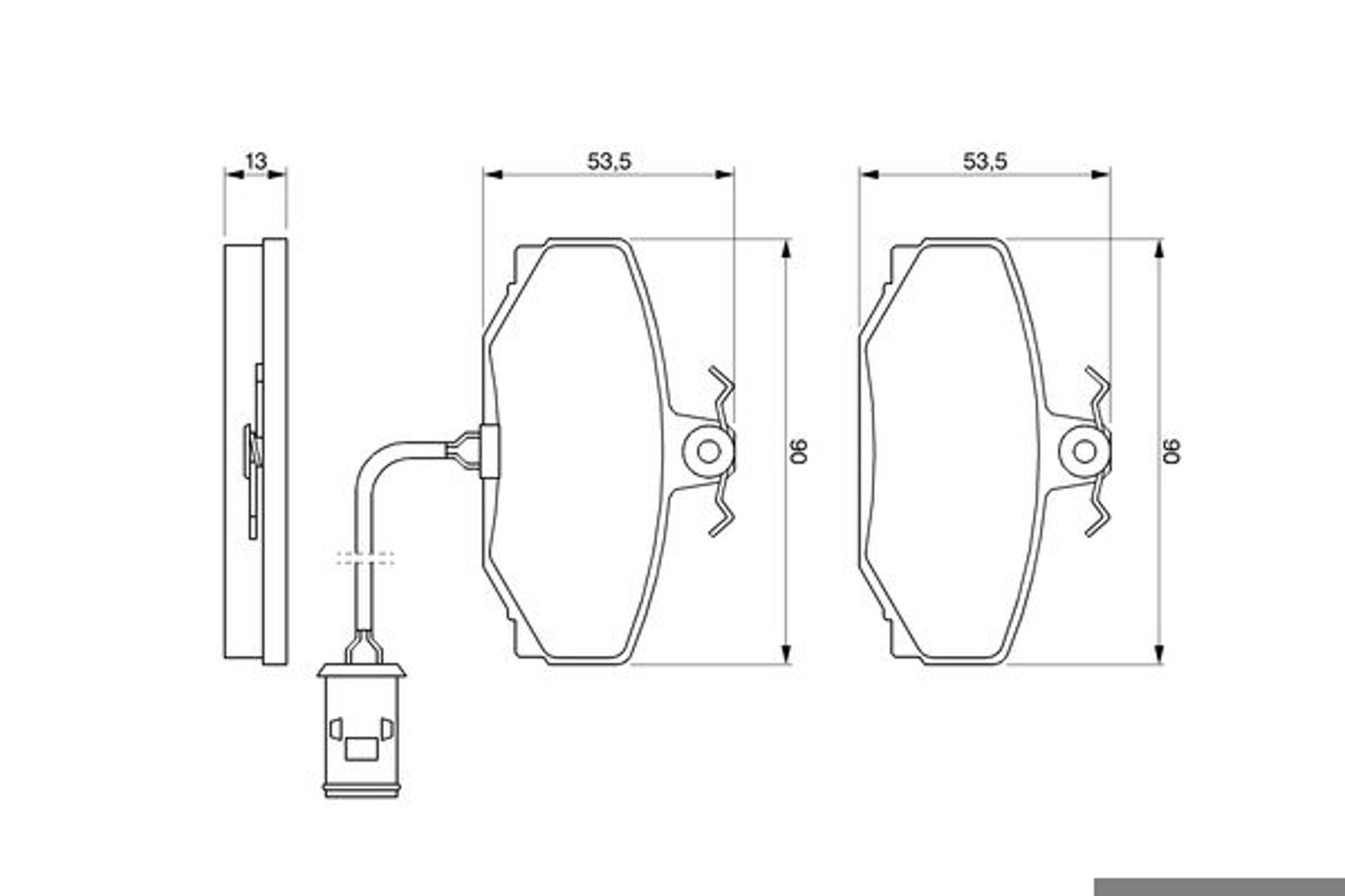 Колодки тормозные дисковые BOSCH 0986424019