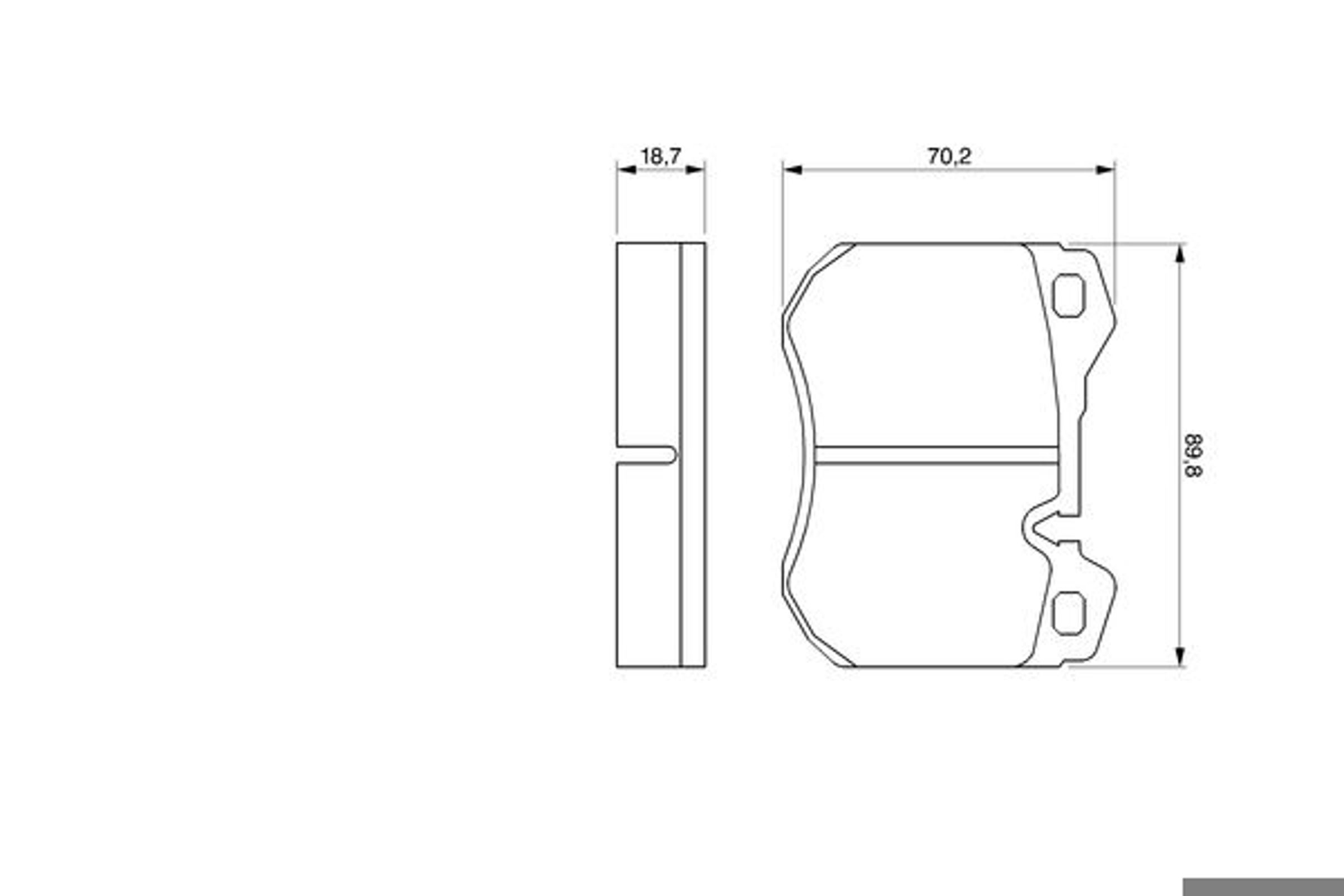 Колодки тормозные дисковые BOSCH 0986424053