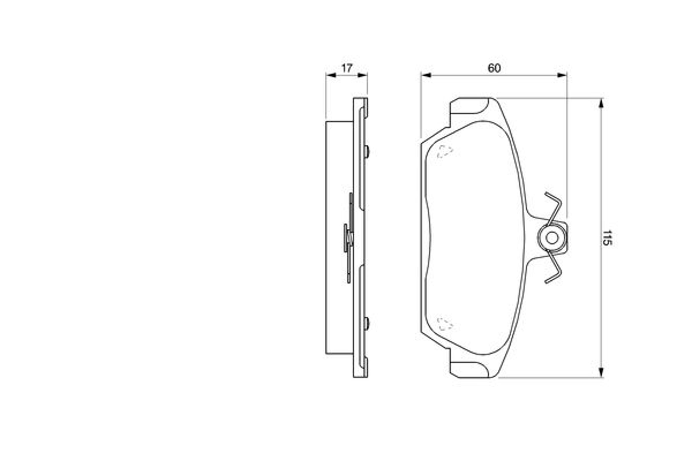 Колодки тормозные дисковые BOSCH 0986424092