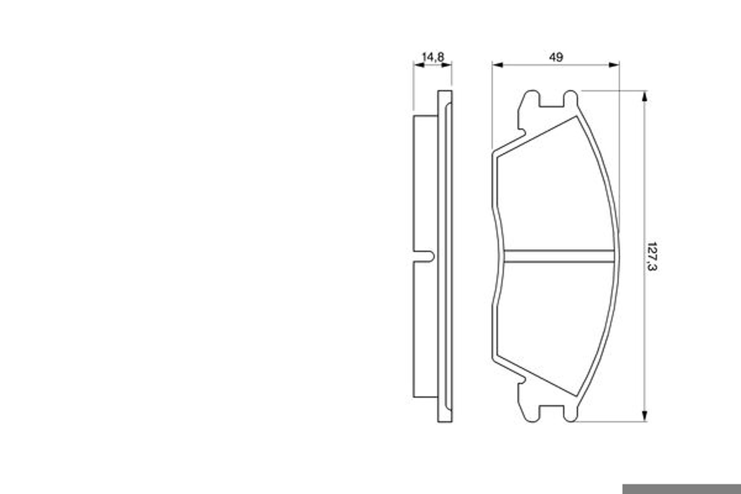Комплект тормозных колодок дисковый тормоз BOSCH 0986424135