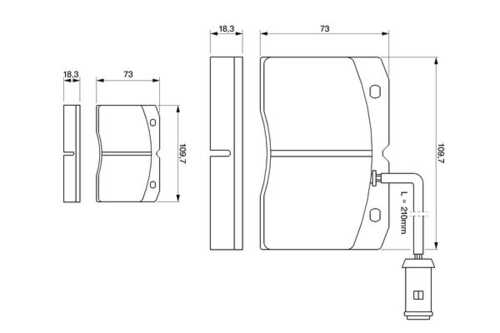 Колодки тормозные дисковые /комплект 4 шт BOSCH 0986424144