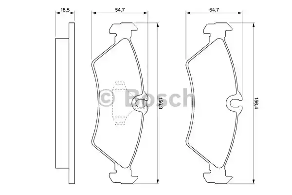 0986424219 BOSCH Тормозные колодки