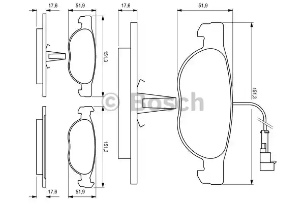 0986424246 BOSCH Тормозные колодки