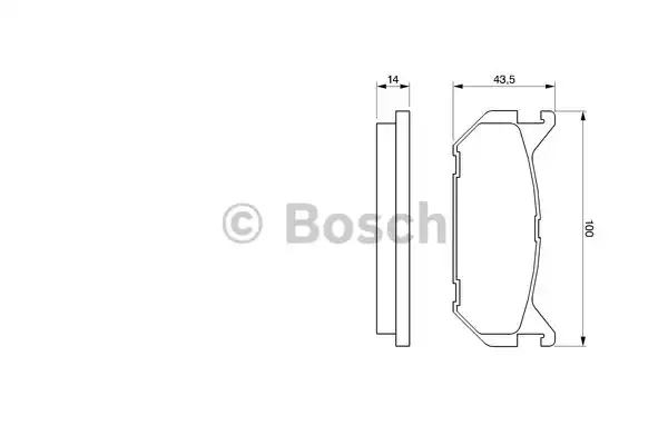 0986424266 BOSCH Тормозные колодки