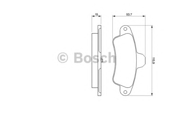 Тормозные колодки BOSCH 0986424277