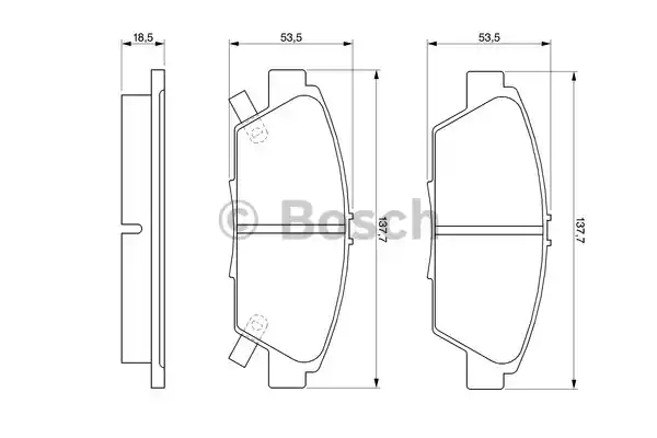 0986424289 BOSCH Тормозные колодки