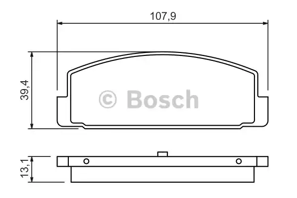 0986424295 BOSCH Тормозные колодки