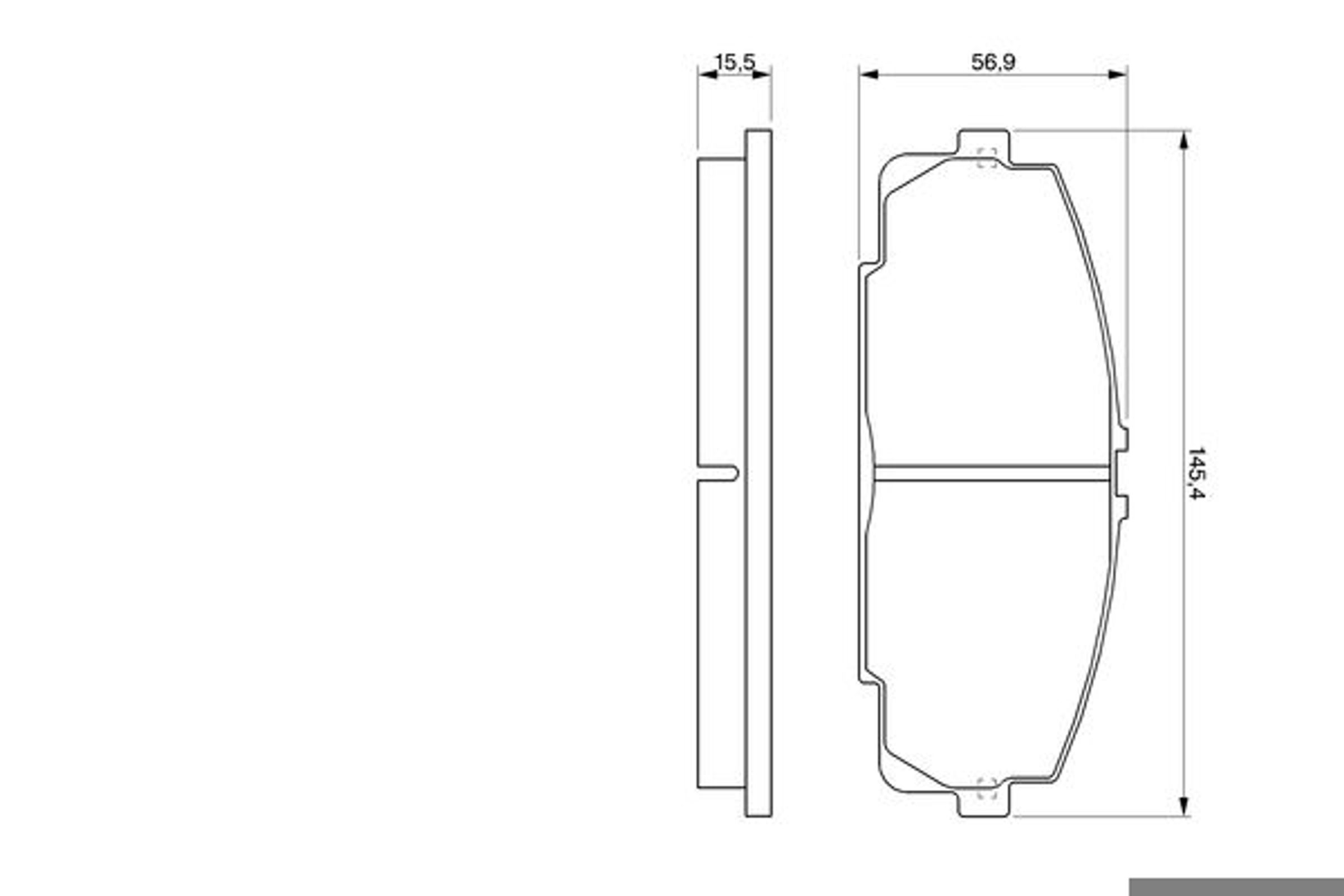 Колодки тормозные дисковые BOSCH 0986424319