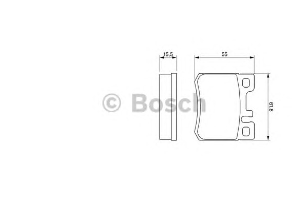 0986424358 BOSCH Тормозные колодки