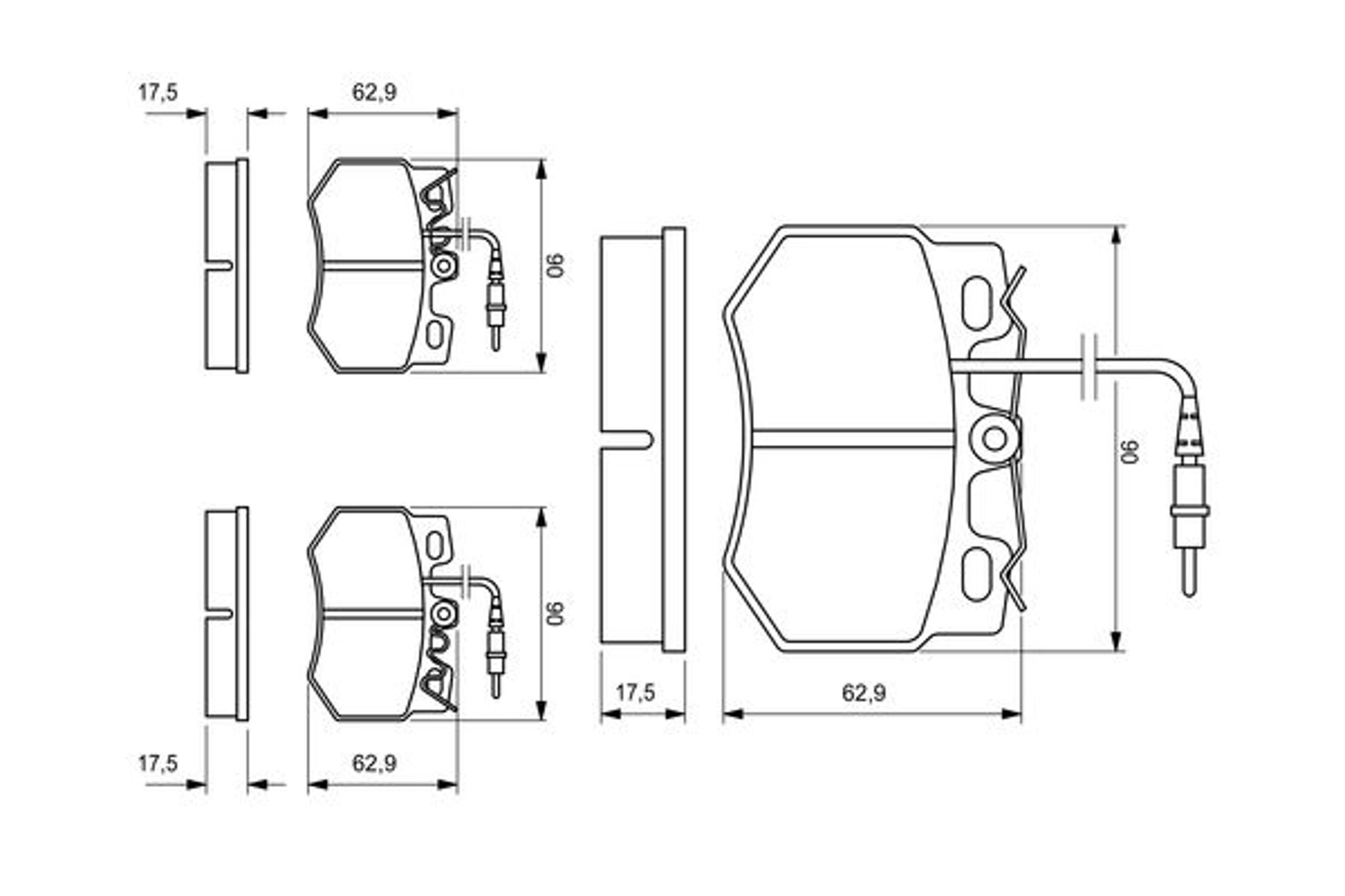 0986424376 BOSCH Колодки тормозные дисковые