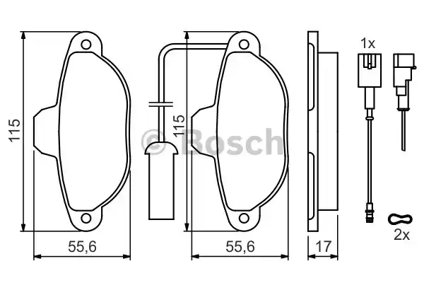 0986424379 BOSCH Тормозные колодки