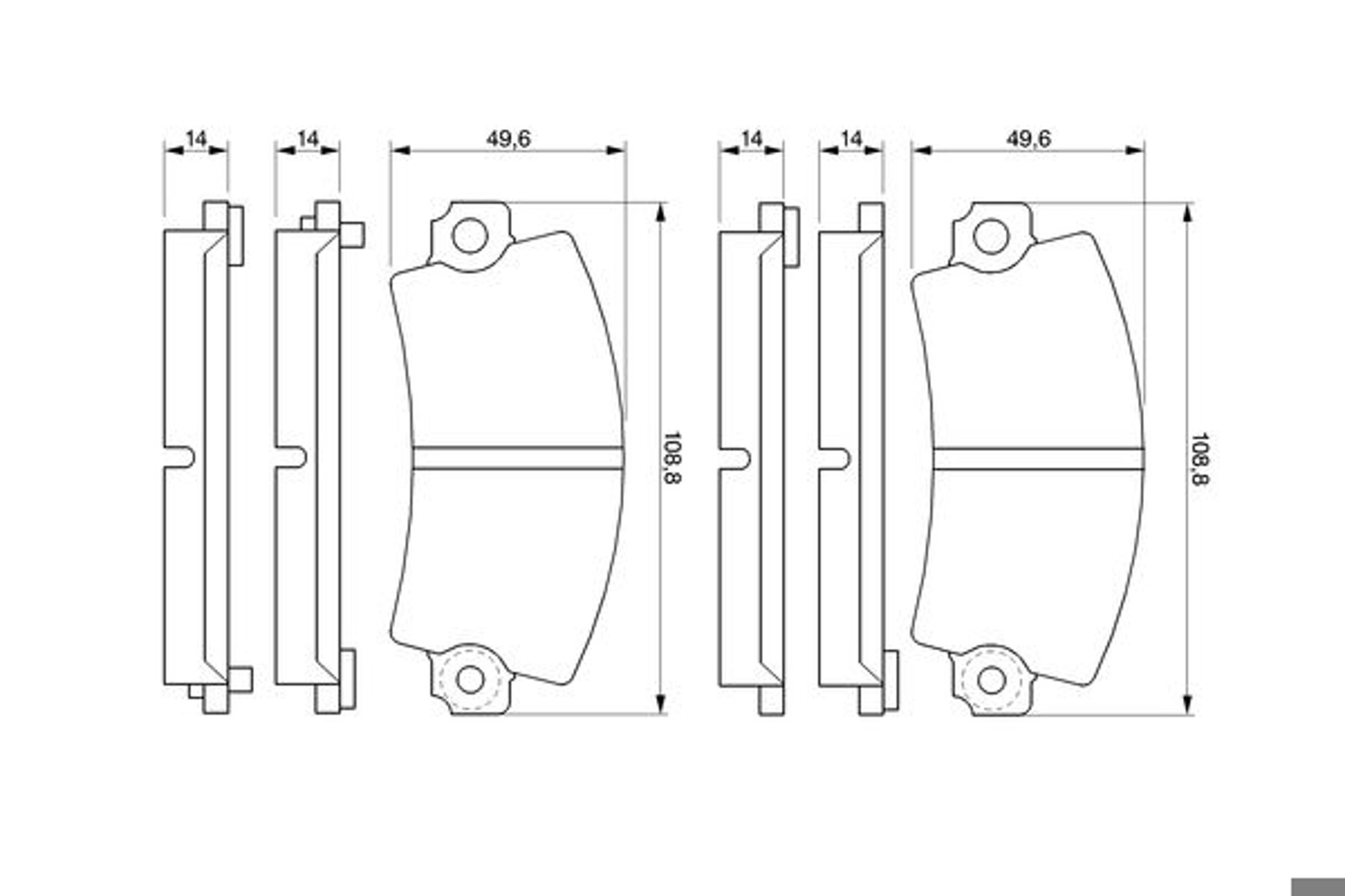 Колодки тормозные дисковые BOSCH 0986424394