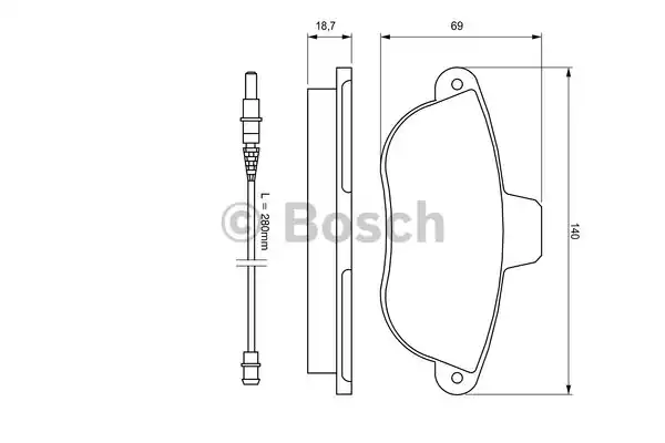 Тормозные колодки BOSCH 0986424415