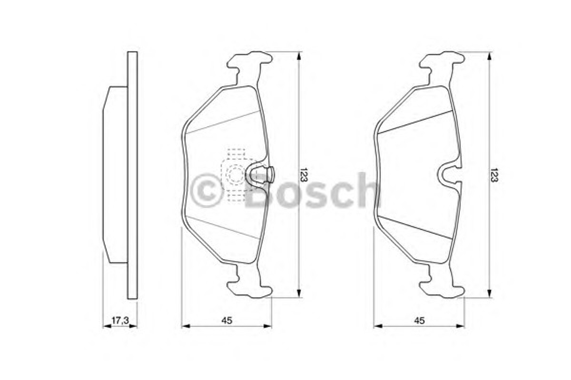 0986424459 BOSCH Колодки тормозные дисковые