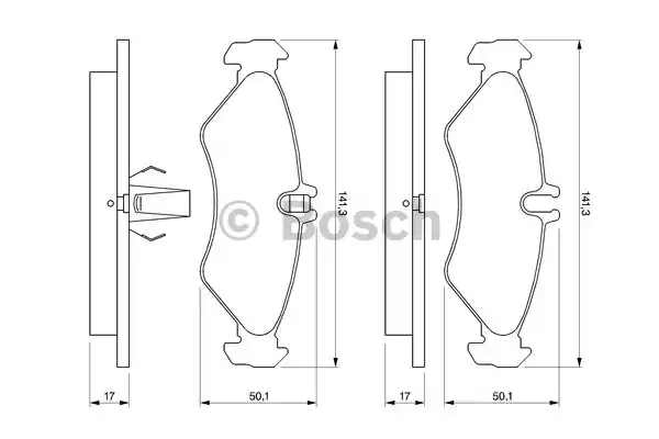 0986424463 BOSCH Тормозные колодки