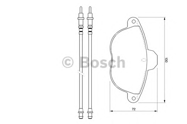 0986424473 BOSCH Тормозные колодки