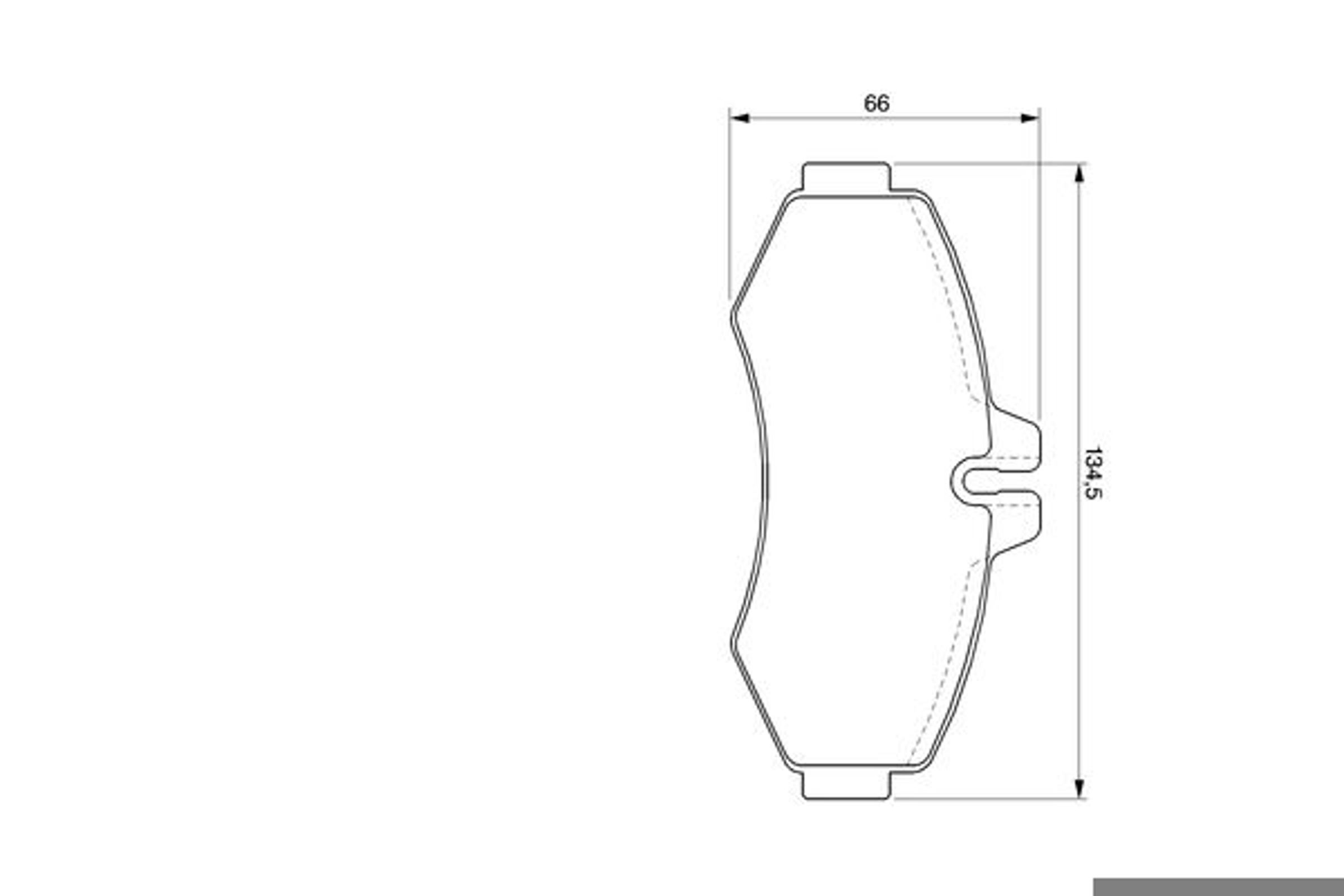 0986424476 BOSCH Колодки тормозные дисковые