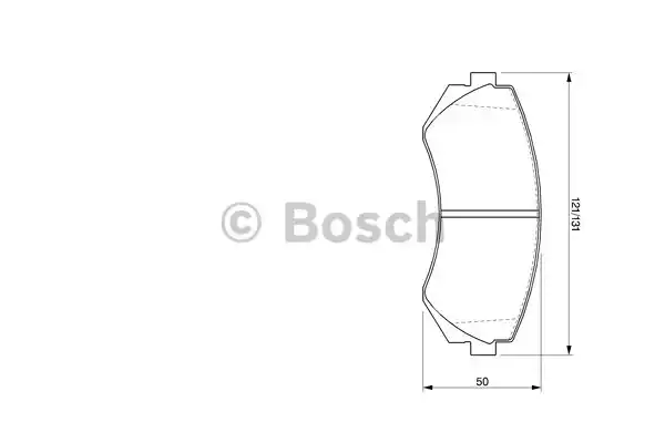 0986424489 BOSCH Тормозные колодки