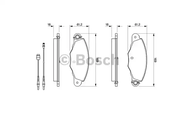 Тормозные колодки BOSCH 0986424511