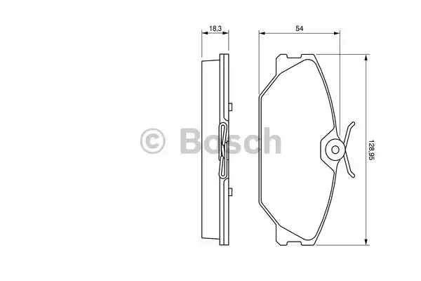 0986424533 BOSCH Тормозные колодки