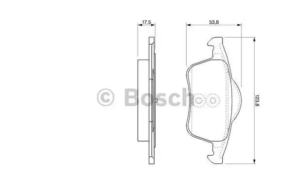 0986424539 BOSCH Тормозные колодки