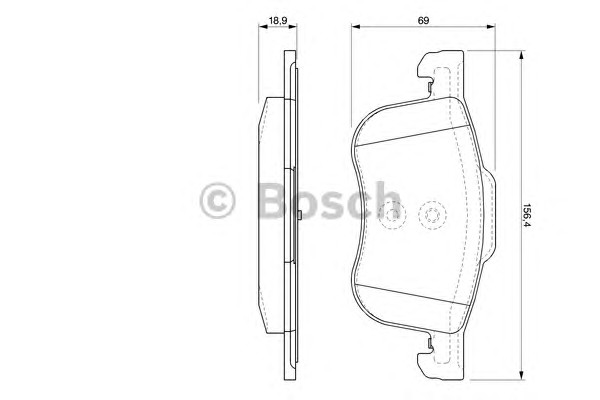 0986424540 BOSCH Тормозные колодки