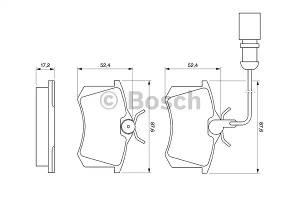 0986424559 BOSCH Тормозные колодки