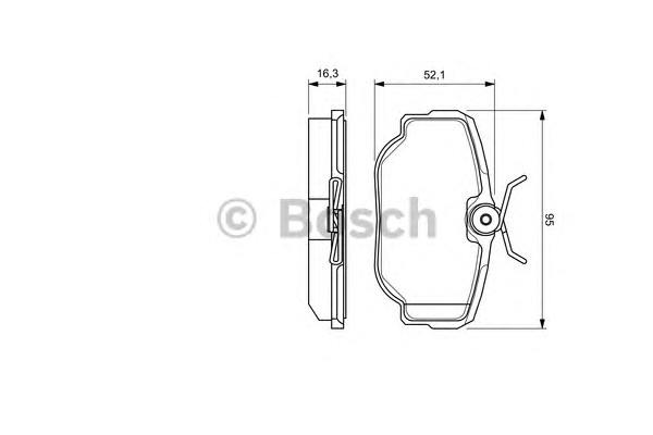 0986424564 BOSCH Тормозные колодки